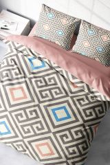 Geometric Modern Çift Kişilik Nevresim Takımı