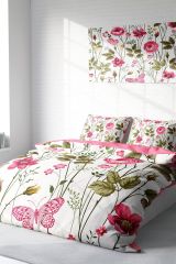Çift Kişilik Nevresim Seti Sık Dokuma Pamuk Saten 3d Özel Tasarım Relax Flower (çarşafsızdır)