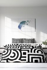 Geometric Mixed Modern Çift Kişilik Nevresim Takımı
