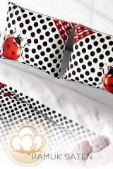 Ladybug Naturel Çift Kişilik Nevresim Takımı