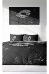 Love Sign Romantik Çift Kişilik Nevresim Takımı