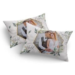 Kişiye Özel Yastık Kılıfı ( 2 ADET ) Floral - 2