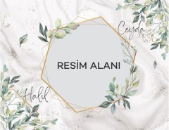 Kişiye Özel Yastık Kılıfı ( 2 ADET ) Floral - 2