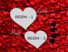 Kişiye Özel Yastık Kılıfı ( 2 ADET ) Love - 3