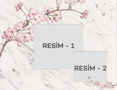 Kişiye Özel Yastık Kılıfı ( 2 ADET ) Floral - 3