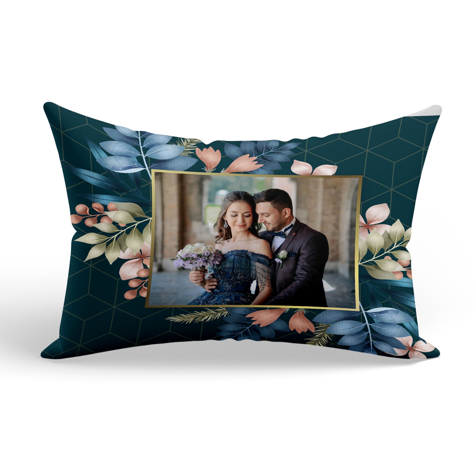 Kişiye Özel Yastık Kılıfı ( 2 ADET ) Floral - 5