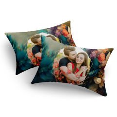 Kişiye Özel Yastık Kılıfı ( 2 ADET ) Floral - 6