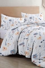 Çift Kişilik Nevresim Seti Sık Dokuma Pamuk Saten 3d Özel Tasarım Soft Floral Luxury(çarşafsızdır)