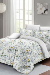 Çift Kişilik Nevresim Seti Sık Dokuma Pamuk Saten 3d Özel Tasarım Spring Floral Luxury(çarşafsızdır)