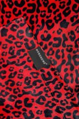 Güzellik Yastık Kılıfı %100 Ipek Saten 2 Adet Luxury Yastık Kılıfı Red Leopard