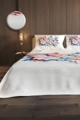 Pike Takımı Pamuklu Çift Kişilik Jakar Dokuma Yatak Örtüsü Lotus