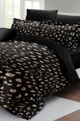Çift Kişilik Nevresim Seti Sık Dokuma Pamuk Saten 3d Özel Tasarım Animal Print(çarşafsızdır)