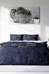 Lastikli Çarşaflı %100 Pamuk Saten Çift Kişilik Nevresim Takımı Love is Everything