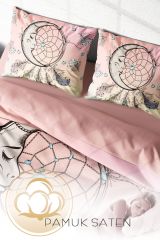 Çift Kişilik Nevresim Seti Sık Dokuma Pamuk Saten 3d Özel Tasarım Sleep Trap Modern (çarşafsızdır)