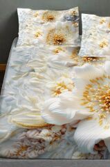 %100 Pamuk Lastikli Çarşaf Özel Tasarım 5d Dijital 60 Tel Beyaz Gül