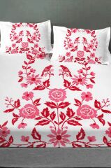 %100 Pamuk Lastikli Çarşaf Özel Tasarım 5d Dijital 60 Tel Kanaviçe