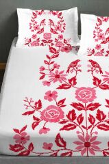 %100 Pamuk Lastikli Çarşaf Özel Tasarım 5d Dijital 60 Tel Kanaviçe