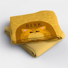 Monohome Kişiye Özel Bebek Nevresim Takımı Orange Cat