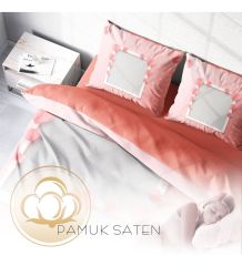 Monohome Kişiye Özel Çift Kişilik Nevresim Takımı Pink Table