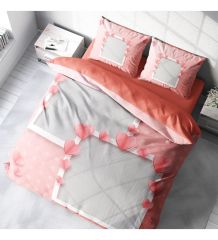 Monohome Kişiye Özel Çift Kişilik Nevresim Takımı Pink Table