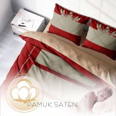 Monohome Kişiye Özel Çift Kişilik Nevresim Takımı Red Table