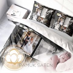 Monohome Kişiye Özel Çift Kişilik Nevresim Takımı Dark Moment