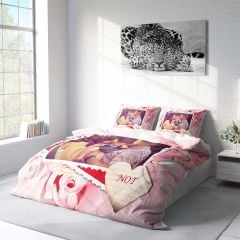 Monohome Kişiye Özel Çift Kişilik Nevresim Takımı Pink Rose