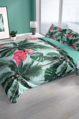 Flamingo Iı 3d Pamuk Saten Çift Kişilik Nevresim Seti