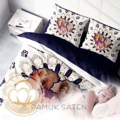 Monohome Kişiye Özel Çift Kişilik Nevresim Takımı Baroque Three