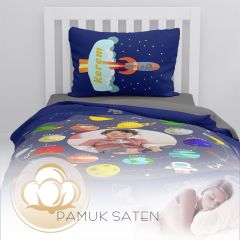 Monohome Kişiye Özel Çocuk Nevresim Takımı Gezegenler