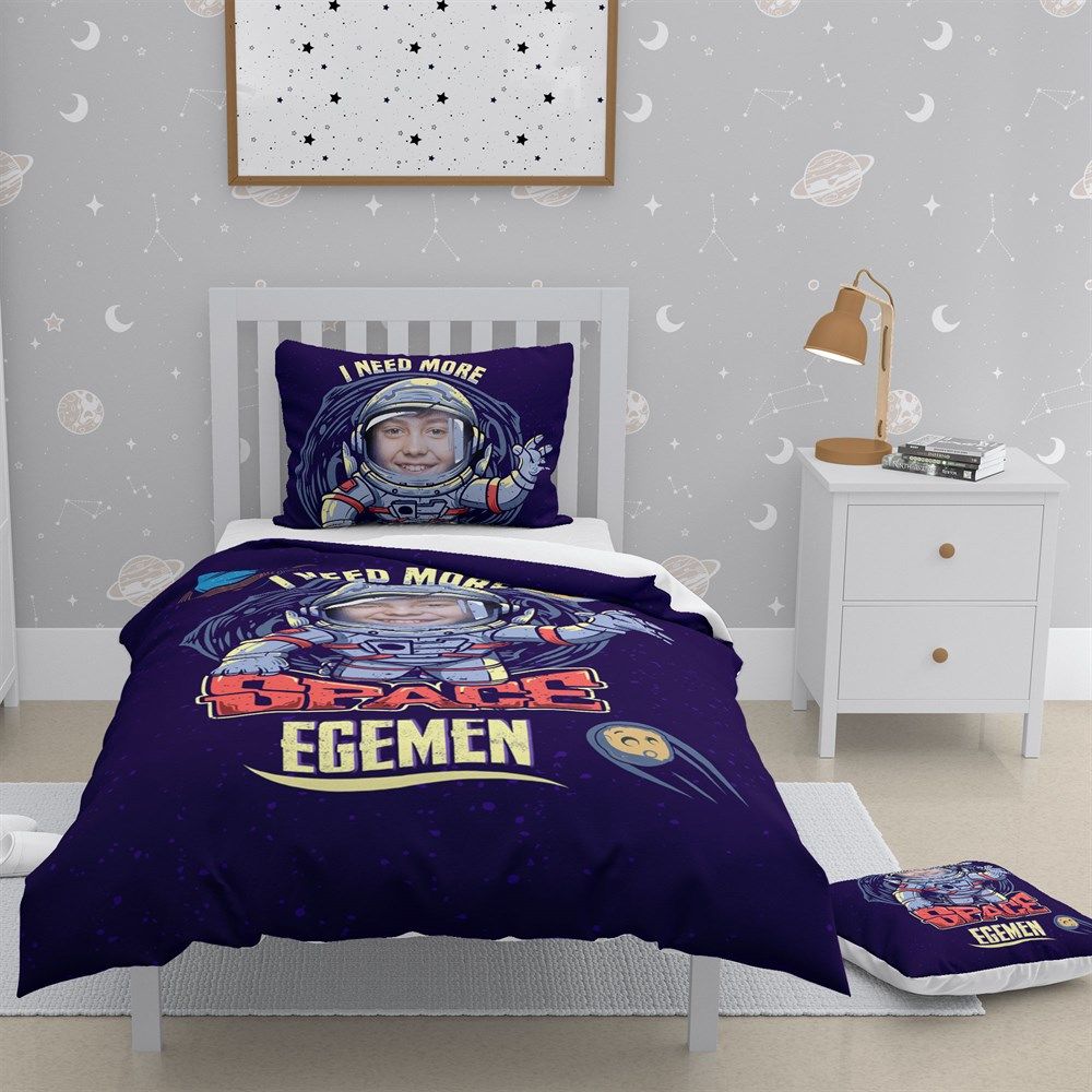 Monohome Kişiye Özel Çocuk Nevresim Takımı Space