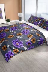 Floral 3d Pamuk Saten Çift Kişilik Nevresim Seti