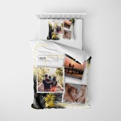 MonoHome Kişiye Özel Tek Kişilik Nevresim Takımı Leaf