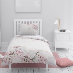 MonoHome Kişiye Özel Tek Kişilik Nevresim Takımı Pink Flowers