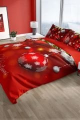 NY Balls 3D Pamuk Saten Çift Kişilik Nevresim Seti