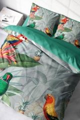 World Naturel Parrots Çift Kişilik Nevresim Takımı