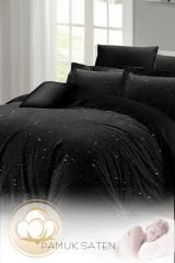 Çift Kişilik Nevresim Takımı Sık Dokuma Pamuk Saten 3d Özel Tasarım Starly Night