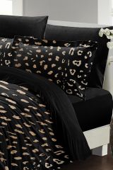 Çift Kişilik Nevresim Takımı Sık Dokuma Pamuk Saten 3d Özel Tasarım Animal Print