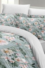 Spring Fresh Luxury Çift Kişilik Pamuk Saten Nevresim Takımı