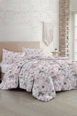 Dream Roses Luxury Çift Kişilik Pamuk Saten Nevresim Takımı