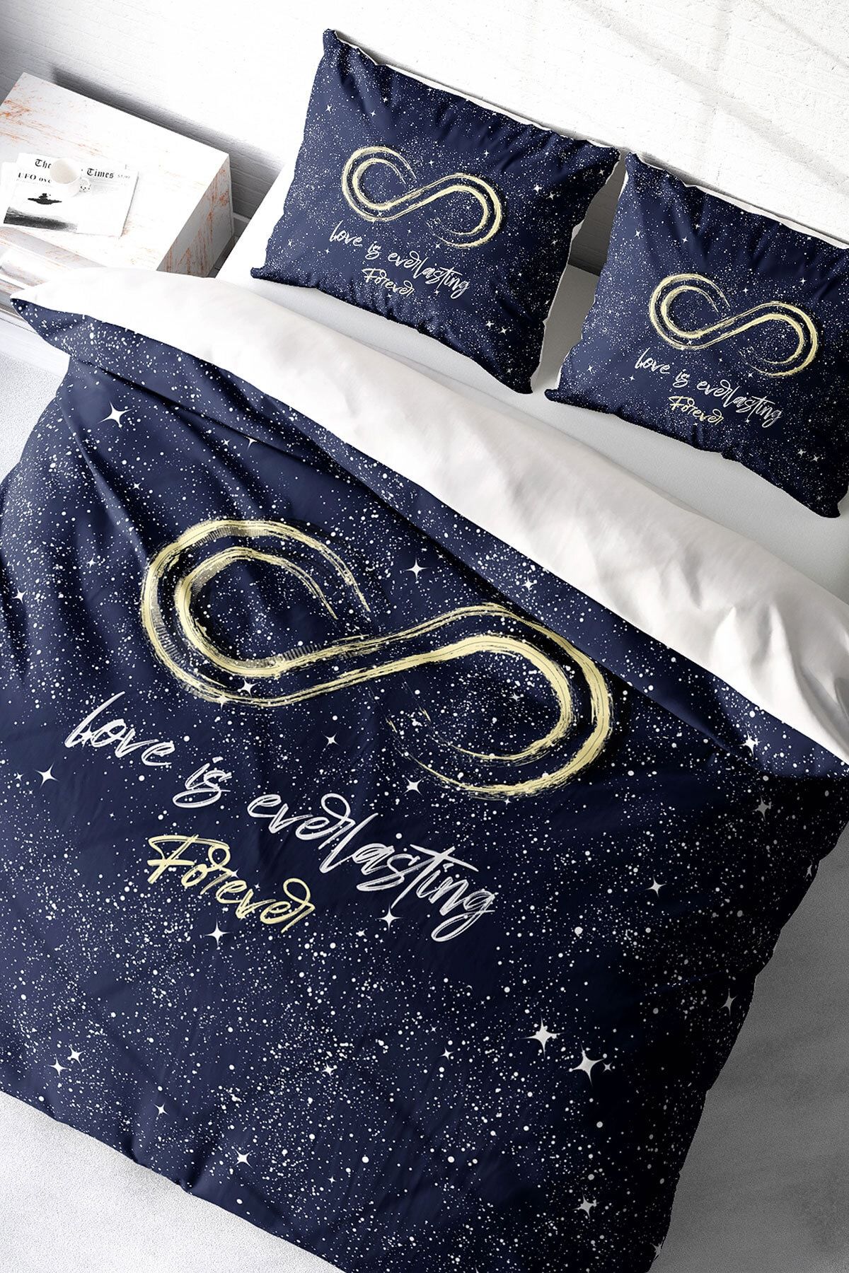Love Is Everything 3d Pamuk Saten Çift Kişilik Nevresim Takımı