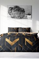 Paper Geometric 3d Pamuk Saten Çift Kişilik Nevresim Takımı