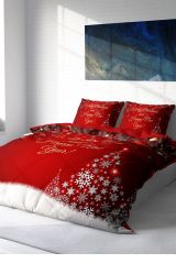 Yılbaşı Süsü Merry Christmas Çift Kişilik 3D Nevresim Takımı Pamuk