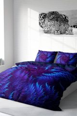 Purple Energy 3d Pamuk Saten Çift Kişilik Nevresim Takımı