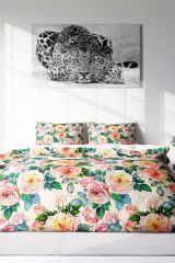 Flower Spring 3d Pamuk Saten Çift Kişilik Nevresim Takımı